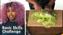 50 People Try to Chop Lettuce