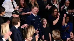 Coast Guard swimmer honored at SOTU after saving 165 in Texas floods