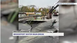 Bridgeport water main break causes school dismissals