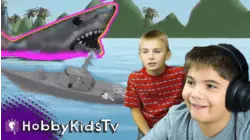 Roblox: Shark Bite with HobbyKids!