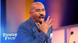 Steve Harvey loves Marie-Claire's FINGER LICKIN' routine! | Family Feud
