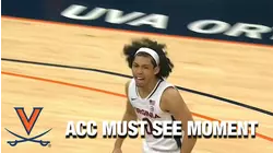 Virginia's  Kihei Clark Tosses A Pair Of Alley-Oops | ACC Must See Moment