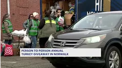 Person to Person gives away Thanksgiving meals