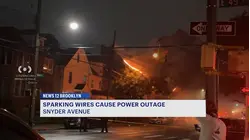 Sparking wires cause power outage on Snyder Avenue in Brooklyn
