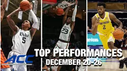 2021-22 ACC Basketball Top Performances (Dec. 20th-26th)
