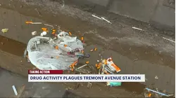 'They be shooting that much dope around here?' People react to seeing sea of orange caps and needles on subway tracks