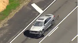 Massive Sinkhole Nearly Swallows Car on Long Island Expressway