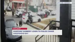 Gunpoint robbery leads to police chase, car crash in Sheepshead Bay