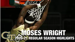 Moses Wright 2020-21 Regular Season Highlights | Georgia Tech Forward