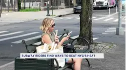 Subway riders find creative ways to beat NYC's heat during their commute