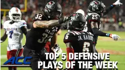 2021 ACC Football Top 5 Defensive Plays Of The Week: Week 5