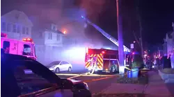Dozens of residents displaced after fire tears through 3 homes in Roselle, New Jersey