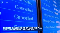 Flights canceled at O'Hare, Midway amid government shutdown