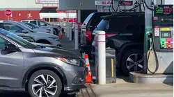 Long lines form as drivers rush to buy cheaper gas at Orange County station