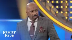 Steve gets on the TAMBOURINE! | Family Feud