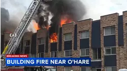 Large fire breaks out near O'Hare Airport