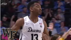 Wake Forest Andrien White Hits The 3 And Gets The 4-Point Play