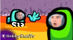 HobbyFamily Plays Among Us Lava!