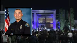 Hundreds gather at vigil for Alhambra officer killed in pursuit crash