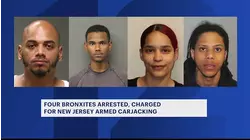 4 Bronx residents arrested, accused of armed carjacking, robbery in New Jersey