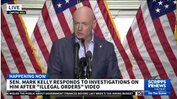 Sen. Mark Kelly responds to investigation into him after 'illegal orders' video