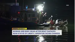 Woman, baby die after boat capsizes near Statue of Liberty; operator facing charges