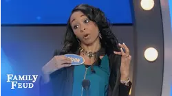 Steve gives Khrystal a TALKING TO! | Family Feud