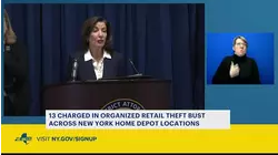 Gov. Hochul announces charges in statewide retail theft operation