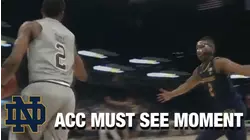 Notre Dame's Ven-Allen Lubin's Defensive Tip Goes For Two | ACC Must See Moment