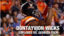 Dontayvion Wicks' Huge First Half Propels Virginia