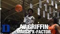 Duke's AJ Griffin: The Blue Devils' March X-Factor