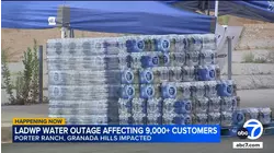 More than 9K LADWP customers remain without service amid water outage in Granada Hills, Porter Ranch