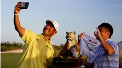 Behind the scenes with winner Hideki Matsuyama after Hero World Challenge