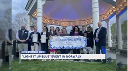 Norwalk shines blue for Autism Acceptance Month