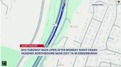Thruway reopens after crash shuts down lanes near Exit 7A in Greenburgh