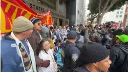 Dozens of protesters arrested after chaining themselves in front of San Francisco ICE building