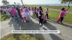 Making Strides Against Breast Cancer Walk draws thousands to Westport