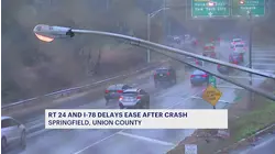 Route 24, I-78 delays ease after early morning jackknifed tractor-trailer crash