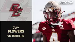 Boston College WR Zay Flowers Highlights Against Rutgers