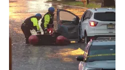 Flash flooding traps drivers and prompts water rescues across Newark