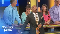Steve got caught NAPPING! | Family Feud