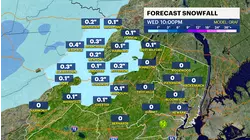 Rain for most of NJ today, some areas may see snow, bitter cold returns Thursday