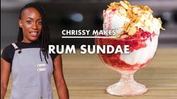 Chrissy Makes Rum Coconut Sundae