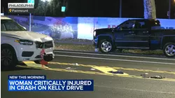 Woman critically injured after being struck by vehicle on Kelly Drive in Fairmount