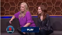 Nico Santos and Caroline Rhea vs. Melissa Peterman and Marcia Cross