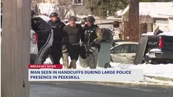 Standoff at Peekskill home ends with man led out in handcuffs
