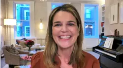 Savannah Guthrie Uses White Board to Share Vocal Chord Update