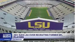 SEC sues LSU, alleging a push to recruit ex-pro athletes in defiance of rules