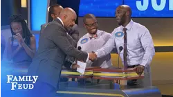 Steve gives Sam a DRESSING DOWN! | Family Feud