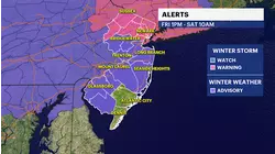 STORM WATCH: 4 to 8 inches of snow expected across New Jersey on Friday night